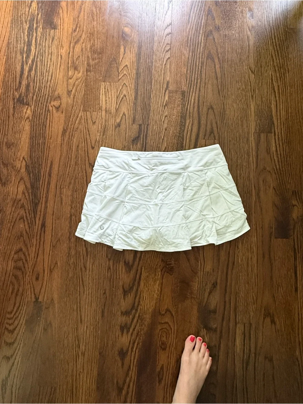 Lululemon pace rival white tennis skirt
